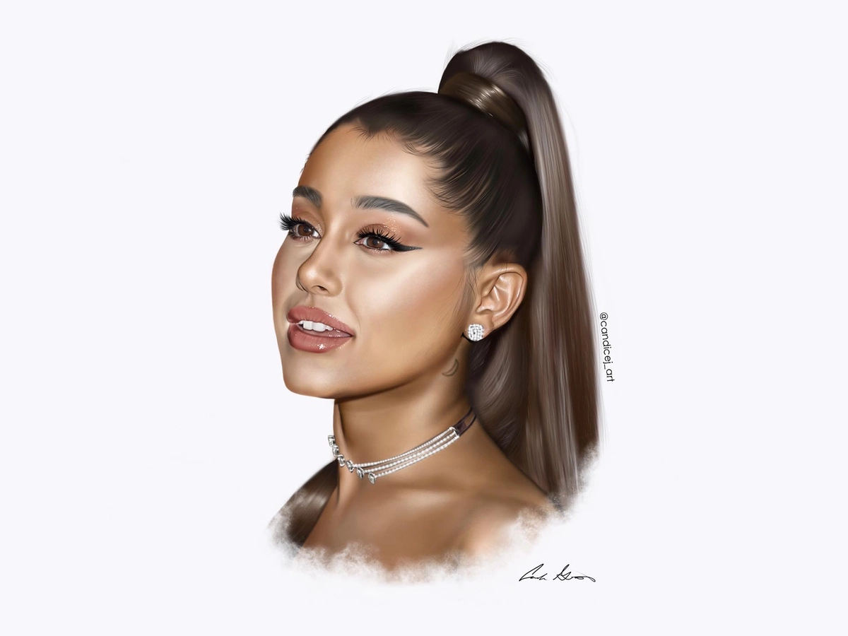 Ariana Grande Digital Portrait